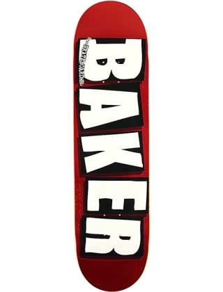 Baker Brand logo White 8"