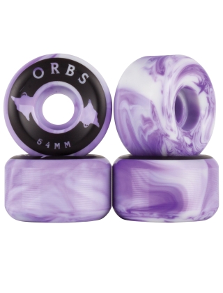 Skateboard wheels Orbs Specters Swirl 54mm - White/Purple Photo 2