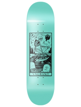 Skateboard deck Vagrant Deathcard Seafoam 8.125" - Deck Photo 1