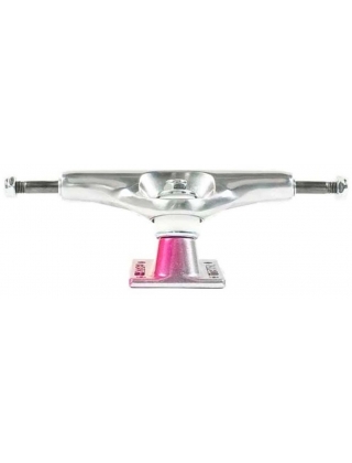 Skateboard trucks Tensor Trucks Alum Stencil Mirror Raw/Crimson Fade - Multi Photo 1