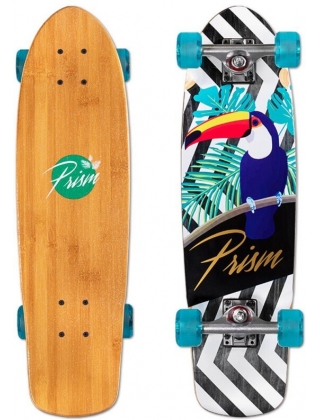 Longboard Prism Skipper Fauna 27" Cruiser Skateboard Complete. Photo 1