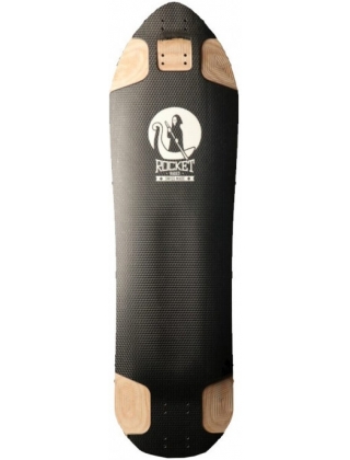 Longboard & cruiser deck Rocket Hades Black Longboard Deck. Photo 2