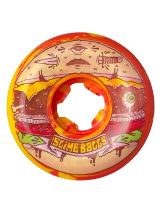 Santa Cruz Jeremy Fish Burger Speed Balls Red Yellow Swirl 99a - 56mm