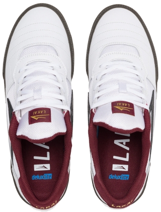  Lakai Cambridge White/Gum Leather - Skate Shoes Photo 3