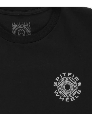 T-shirt de skateur Spitfire Classic 87' Swirl Black T-Shirt Photo 3