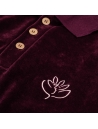 Magenta - Le Baiser Polo Velours - Burgundy Image 2