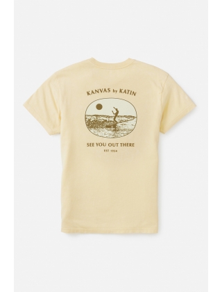 Katin Trimming Tee - Sun Yellow Sand Wash