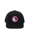 T&C SURF DESIGNS YY TRUCKER CAP - BLACK BLACK PINK Image 1