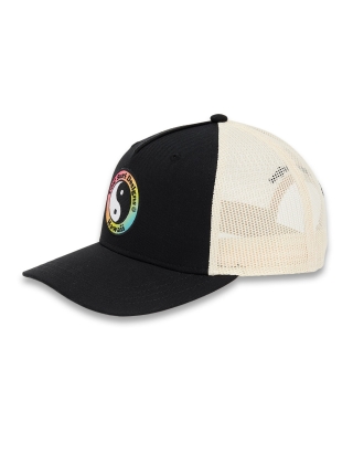 Cap T&C SURF DESIGNS YY TRUCKER CAP - BLACK OFF WHITE GRADIENT LOGO Photo 2