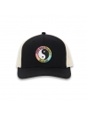 T&C SURF DESIGNS YY TRUCKER CAP - BLACK OFF WHITE GRADIENT LOGO Image 1