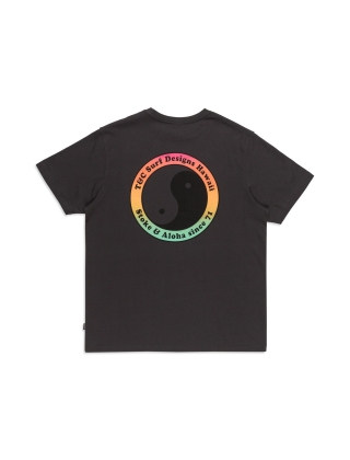 T&C SURF DESIGNS YY 71 LOGO S/S TEE - WASHED BLACK