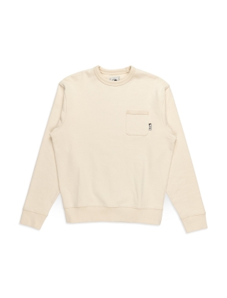 Sweat T&C SURF DESIGNS PEARL CREW FLEECE - NATURAL Photo 2