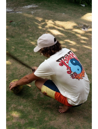 T-shirt de skateur T&C SURF DESIGNS JON LOGO S/S TEE - NATURAL Photo 3