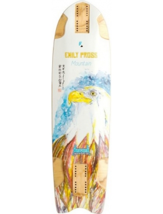 Longboard & cruiser deck Kebbek Emily Pross Mountain - Deck Only Photo 4