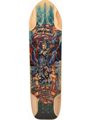 Longboard & cruiser deck Landyachtz Charlie Horse V2 Hollowtech Core - Deck Only Photo 2