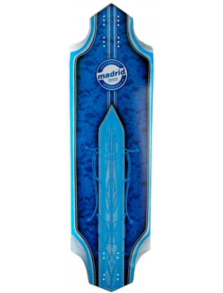 Longboard & cruiser deck Madrid Pro Series Trapstar Justin Rouleau Blue - Deck Only Photo 1