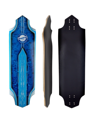 Longboard & cruiser deck Madrid Pro Series Trapstar Justin Rouleau Blue - Deck Only Photo 2