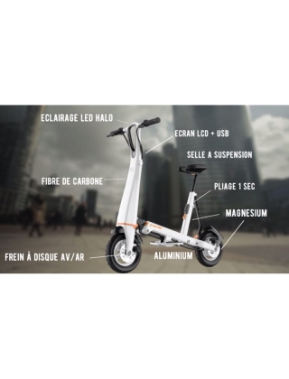 Electric bike Onemile Halo City - White Photo 7