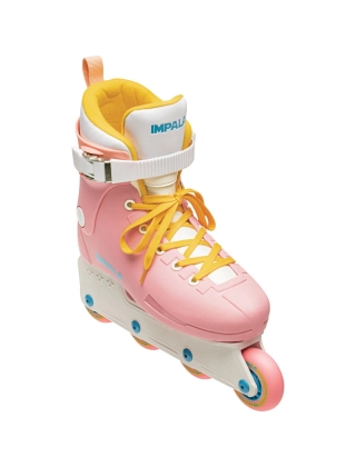 Inline skates IMPALA LIGHTSPEED INLINE SKATE - PINK / YELLOW Photo 4