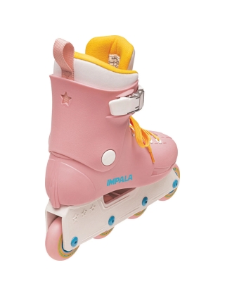 Skeelers IMPALA LIGHTSPEED INLINE SKATE - PINK / YELLOW Photo 5